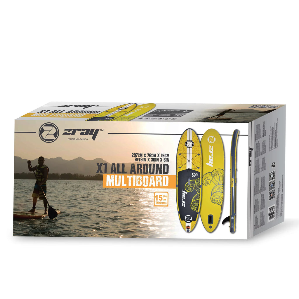 9.75' Zray X1 All Around Multiboard Inflatable Stand-Up Paddle Board