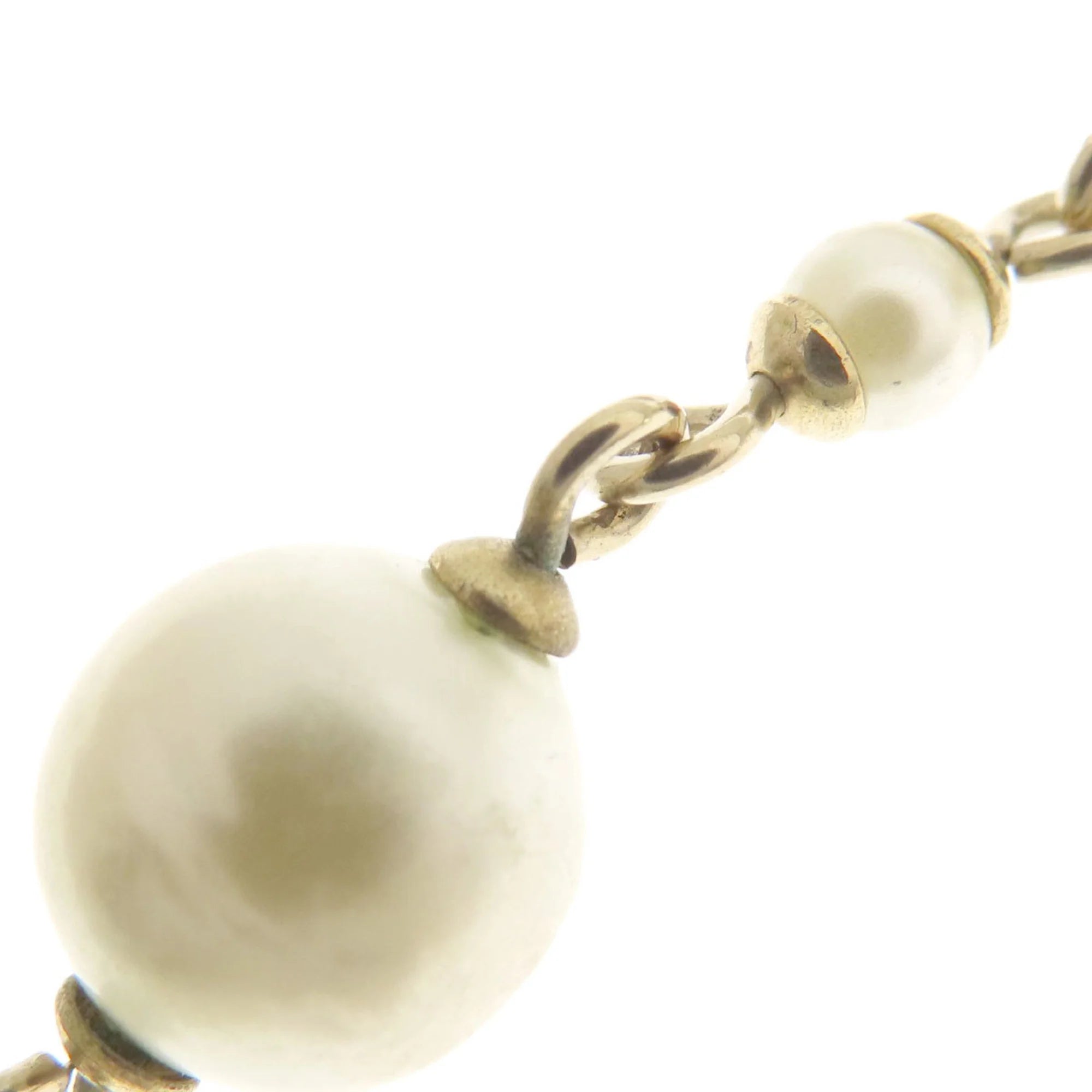 Previously Owned CHANEL Coco Mark Faux Pearl Bracelet for Women (Good)
