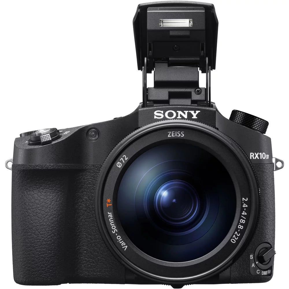 Sony Cyber-shot DSC-RX10 IV Digital Camera + 4K Monitor + Rode VideoMic + More