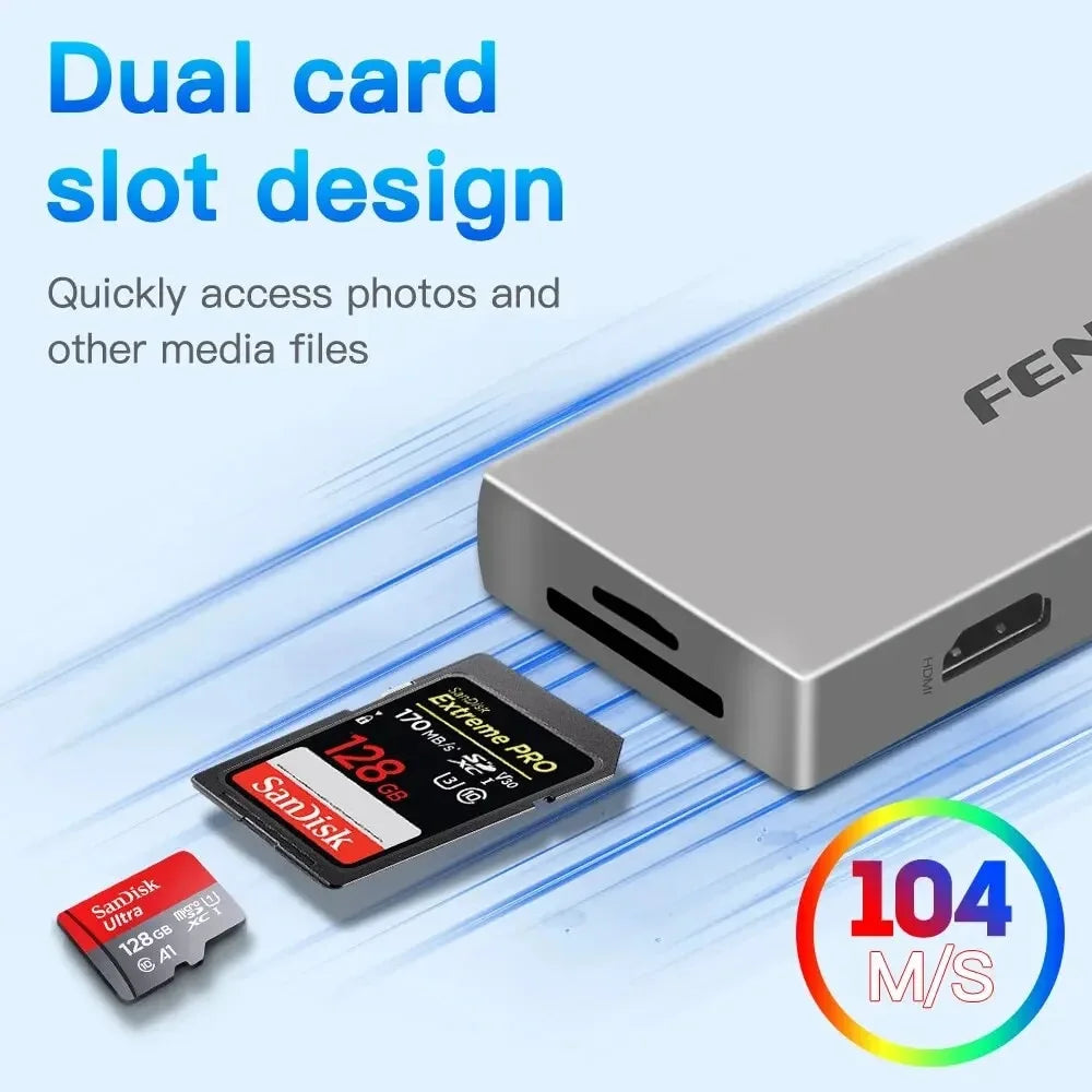 in 1 Type C Hub USB C To -Compatible 4K 30Hz Docking Station PD 100W USB Splitter for Macbook Air PC Laptop Win10