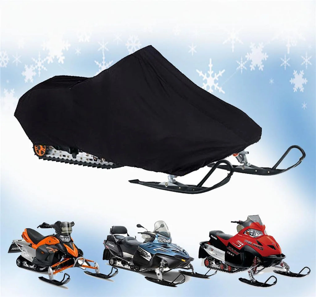200 Denier Storage Snowmobile Cover Compatible for the 2014-2015 Ski Doo Bombardier Model GSX SE E-TEC 800R Snowmachine Sled. All Black.