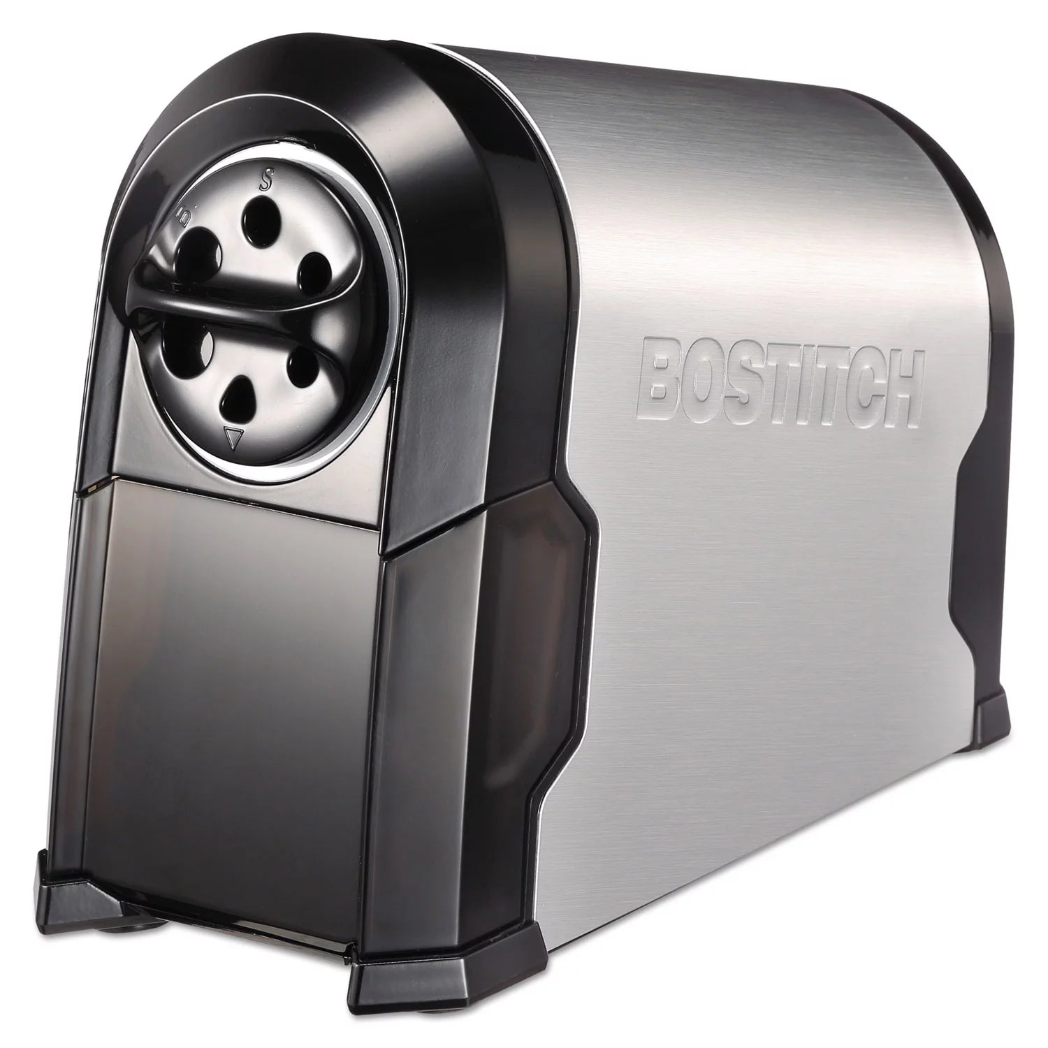 Stanley Bostitch Super Pro Glow Commercial Electric Pencil Sharpener, Ac-powered, 6.13" X 10.63" X 9", Black/silver