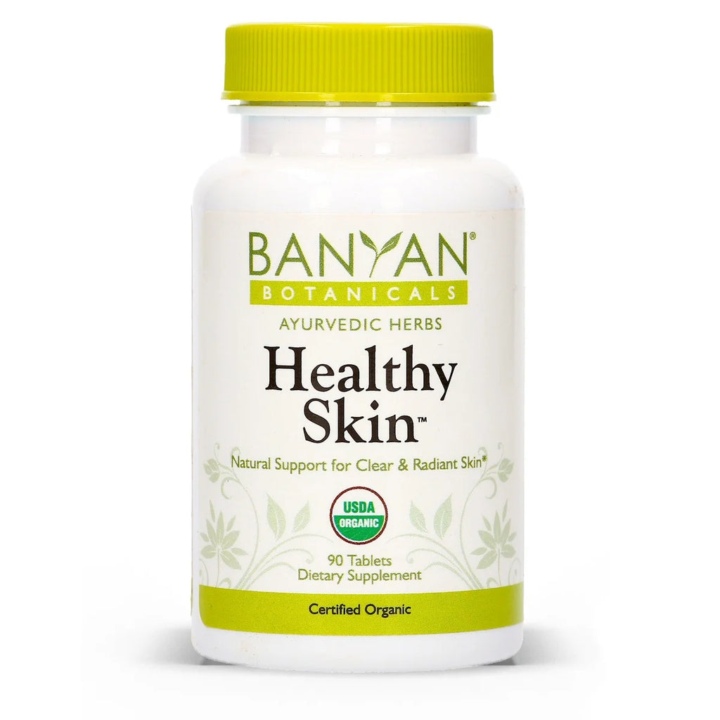 Banyan Botanicals Healthy Skin - USDA Certified Organic - 90 Tablets - Daily Supplement for Radiant, Flawless Skin*