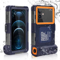 UrbanX Professional [15m/50ft] Swimming Diving Surfing Snorkeling Photo Video Waterproof Protective Case Underwater Housing for Wiko U Feel Lite And all Phones Up to 6.9 Inch LCD with Lanyard