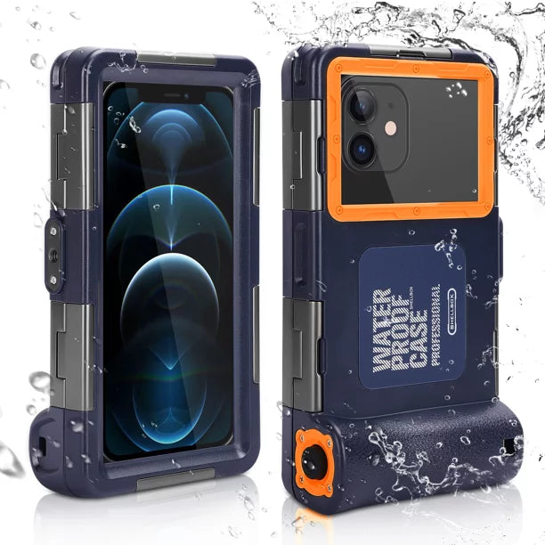 UrbanX Professional [15m/50ft] Swimming Diving Surfing Snorkeling Photo Video Waterproof Protective Case Underwater Housing for Lenovo K8 Note And all Phones Up to 6.9 Inch LCD with Lanyard