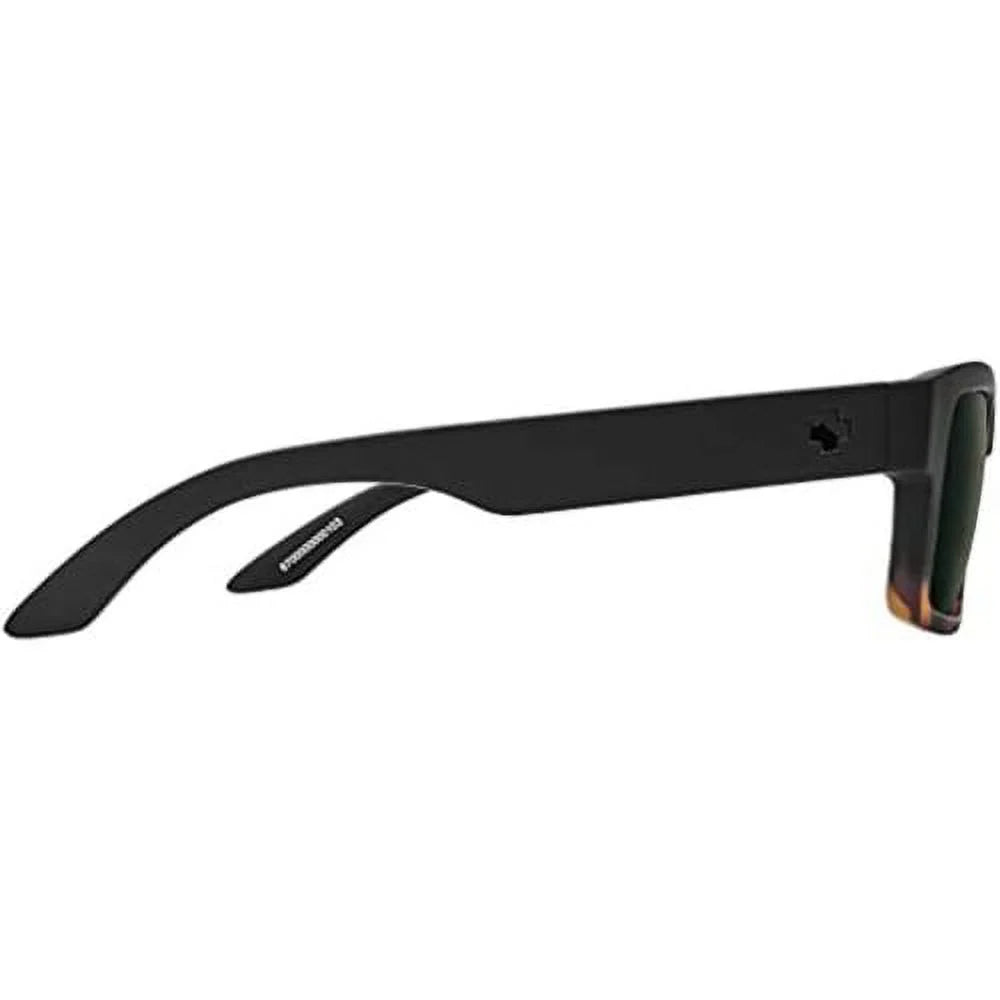 SPY Men Sunglasses Discord Lite Matte Black Tortoise Fade Gray Green Polarized