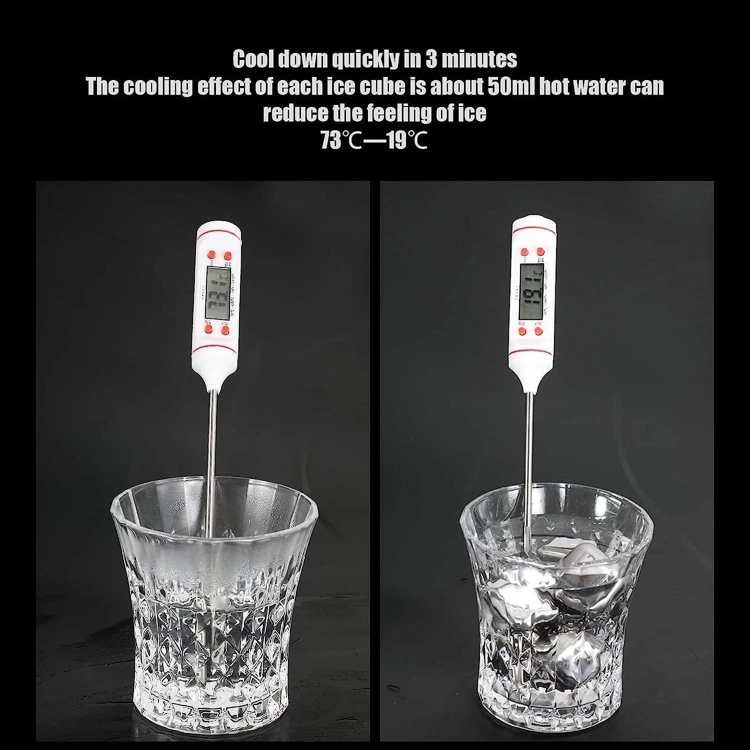 Corrosion-free Metal Whisky Stones Metal Ice Cube Reusable Chilling Rocks Cooling for Scotch Whisky Wine Gin Tonic Drinks Party Men Women(Size:16 Pieces,Color:Square)