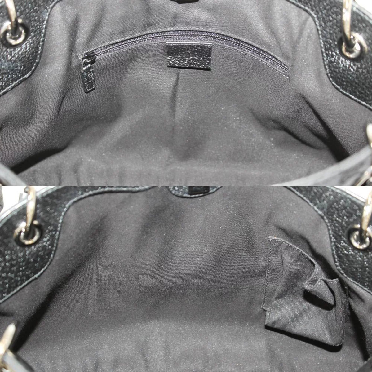 Previously Owned GUCCI Gucci tote bag GG canvas black 121023 (Good)