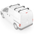 AA-Racks Model AX312 Aluminum Van Roof Rack Cross Bars Fits for 2013-On NV200/ 2014-On Transit Connect/ 2013-2017 City Express, 3 Bar 50'' - Black