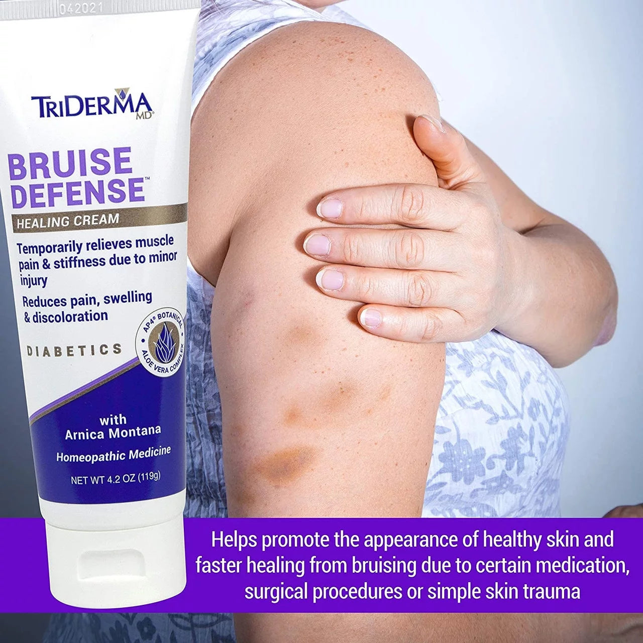 Triderma Bruise Defense Healing Cream 2.2 oz [2 packs ]