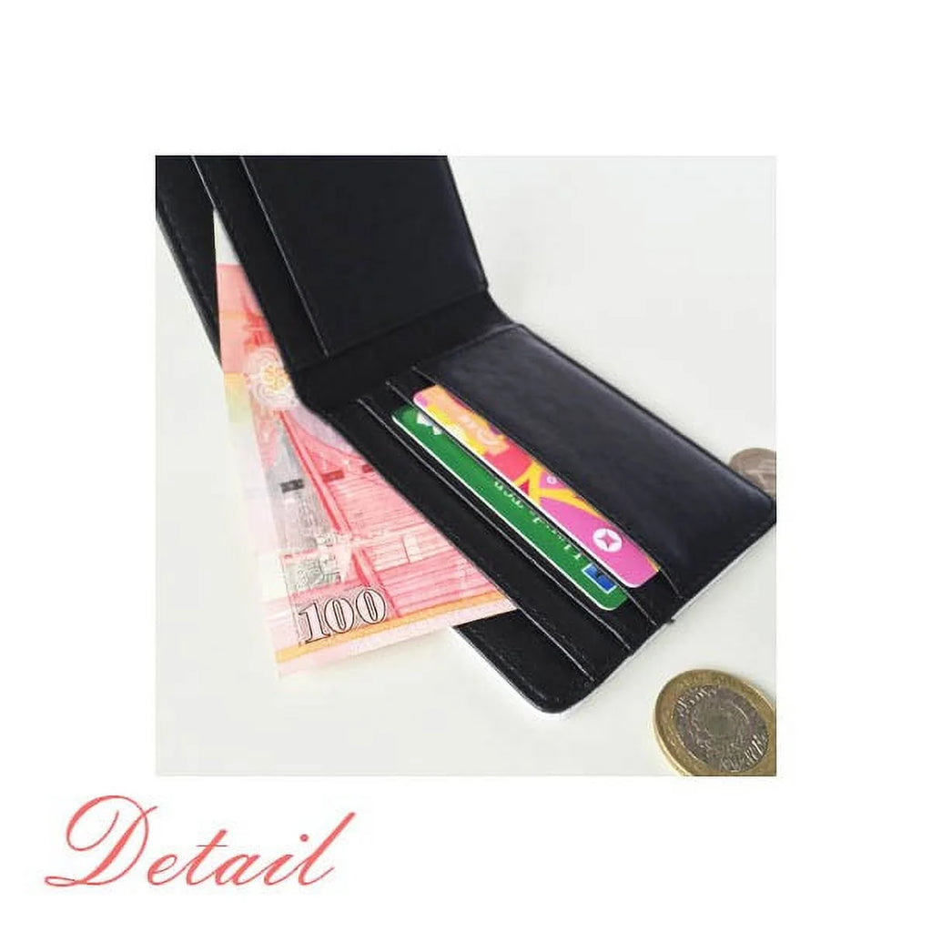 99 years old Boy Age Longevity Flip Bifold Faux Leather Wallet  Multi-Function Card Purse