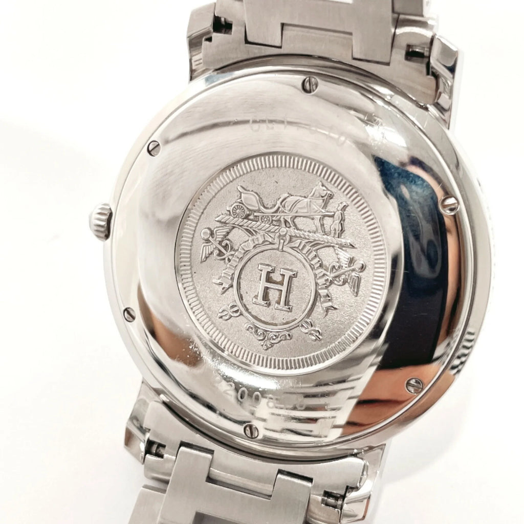 Secondhand Hermes Clipper Watch Rust-resistant Alloy HERMES CL1.810 Men's Silver (Good)