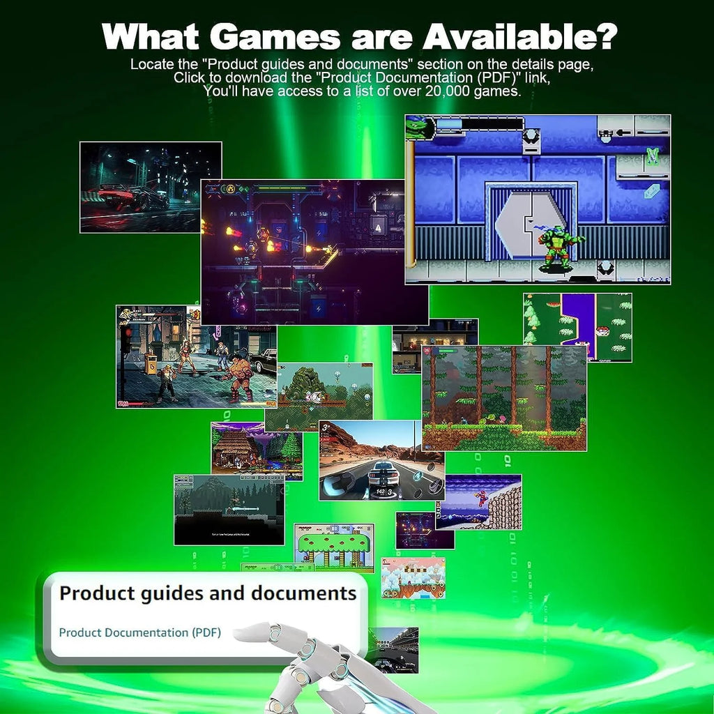 Retro Game Stick - Revisit Classic Games,Retro Game Console with Built in Games,20,000+ Games,9 Classic Emulators,4K HD Output and Dual 2.4G Wireless Controllers (64G)