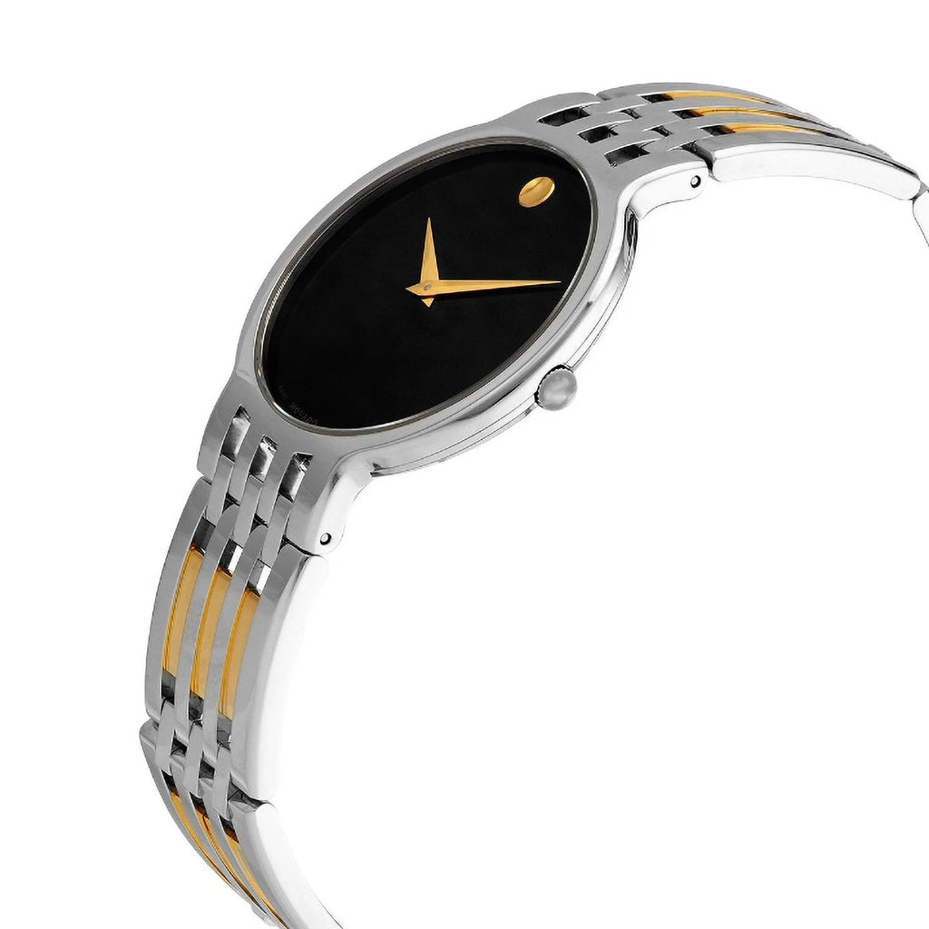 MOVADO 0606962 ESPERANZA BLACK DIAL TWO TONE Corrosion-free Metal MENS WATCH