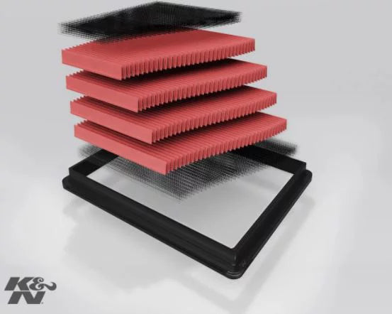 K&N Engine Air Filter: Increase Power & Towing, Washable, Premium, Replacement Air Filter: Compatible With 2020-2022 Jeep V6 (Wrangler, Wrangler Jl, Gladiator), 33-5106