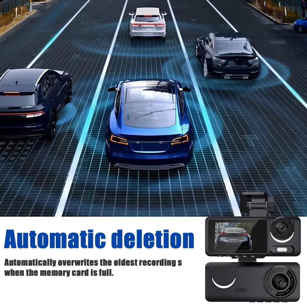 Apexeon Dash Camera, Multi-Language Car Video Recorder, Wide Angle Camcorder for Auto Safety Driving