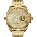 DIESEL UBER CHIEF MEN'S GOLD TONE Corrosion-free MULTI TIME WATCH DZ7447
