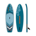 KUUFER 118"x33"x 5"Inflatable Stand Up Paddle Board with Premium SUP Accessories & Carry Bag, Wide Stance, Bottom Fin for Paddling, Surf Control, Non-Slip Deck, Youth Standing Boat, Navy Blue
