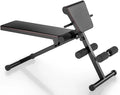 Adjustable Foldable Weight BENCH Strength Training Core Workout Leg Exercise/Sit Up/Push Up Black Home Fitness Gear