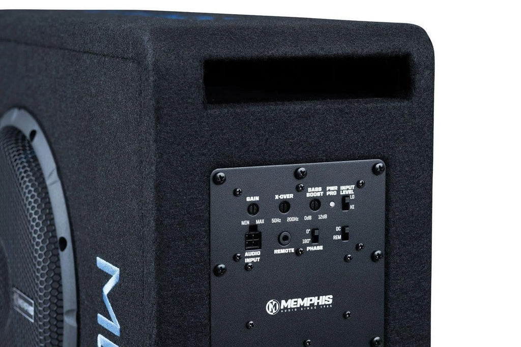 Memphis Audio MBE10SP 10 Inch 500W Amplified Subwoofer Single Bass System 2 Ohm
