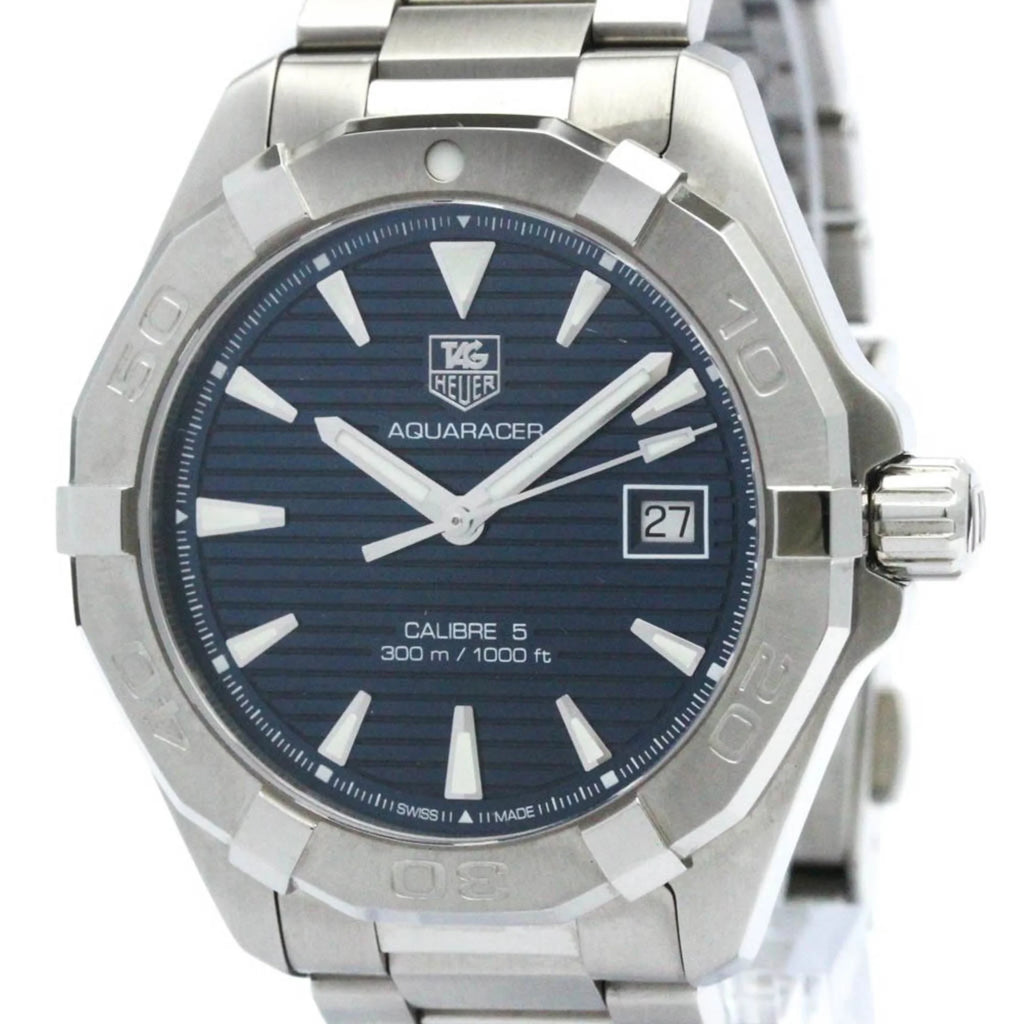 Secondhand Polished TAG HEUER Aquaracer Calibre 5 Alloy Automatic Watch WAY2112 BF570555 (Good)