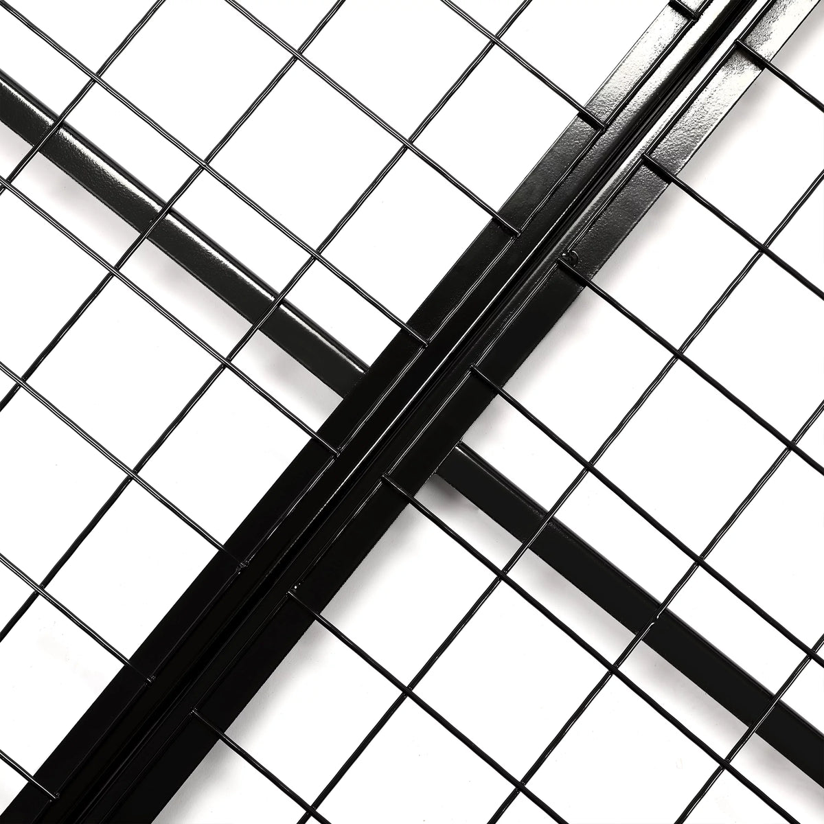 HECASA 3FT X 6FT Overhead Storage Rack Heavy Duty 72" x 36" Mounted Ceiling Rack Shelf Black Alloy