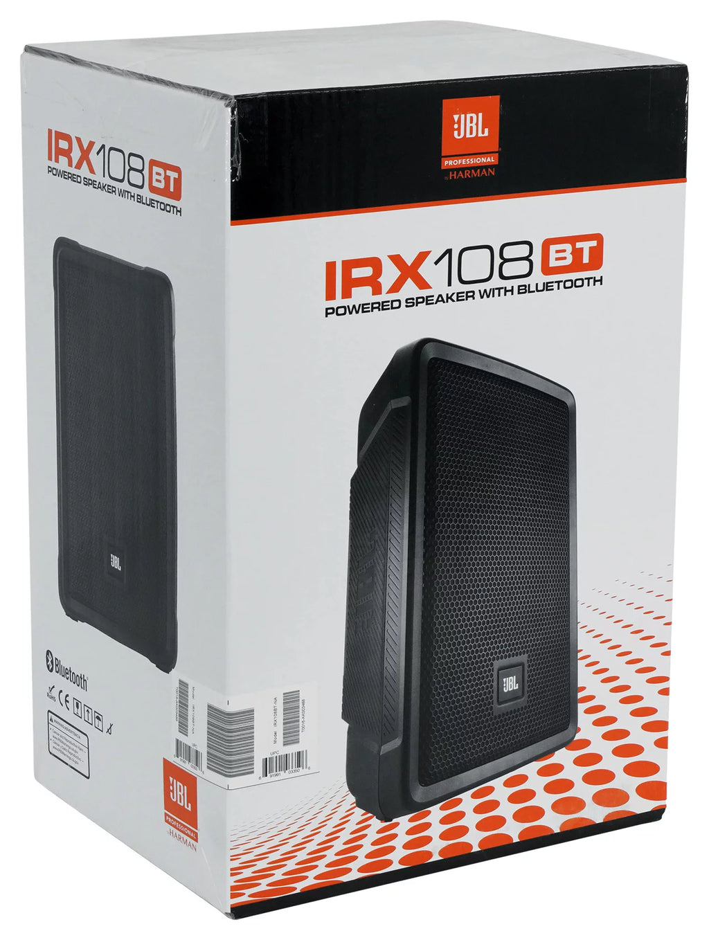 JBL IRX108BT 8" 1000w Powered DJ Portable PA Speaker w/ Bluetooth + Hand Truck