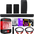 Samsung HW-Q900A 9.1.4ch Surround Sound Wireless Home Theater Bundle 7.1.2ch Dolby Atmos /DTS:X Soundbar + Swa-9500S 2.0.2ch Rear Speaker Kit + Subwoofer + Extended Coverage + 2 Deco Gear HDMI Cables