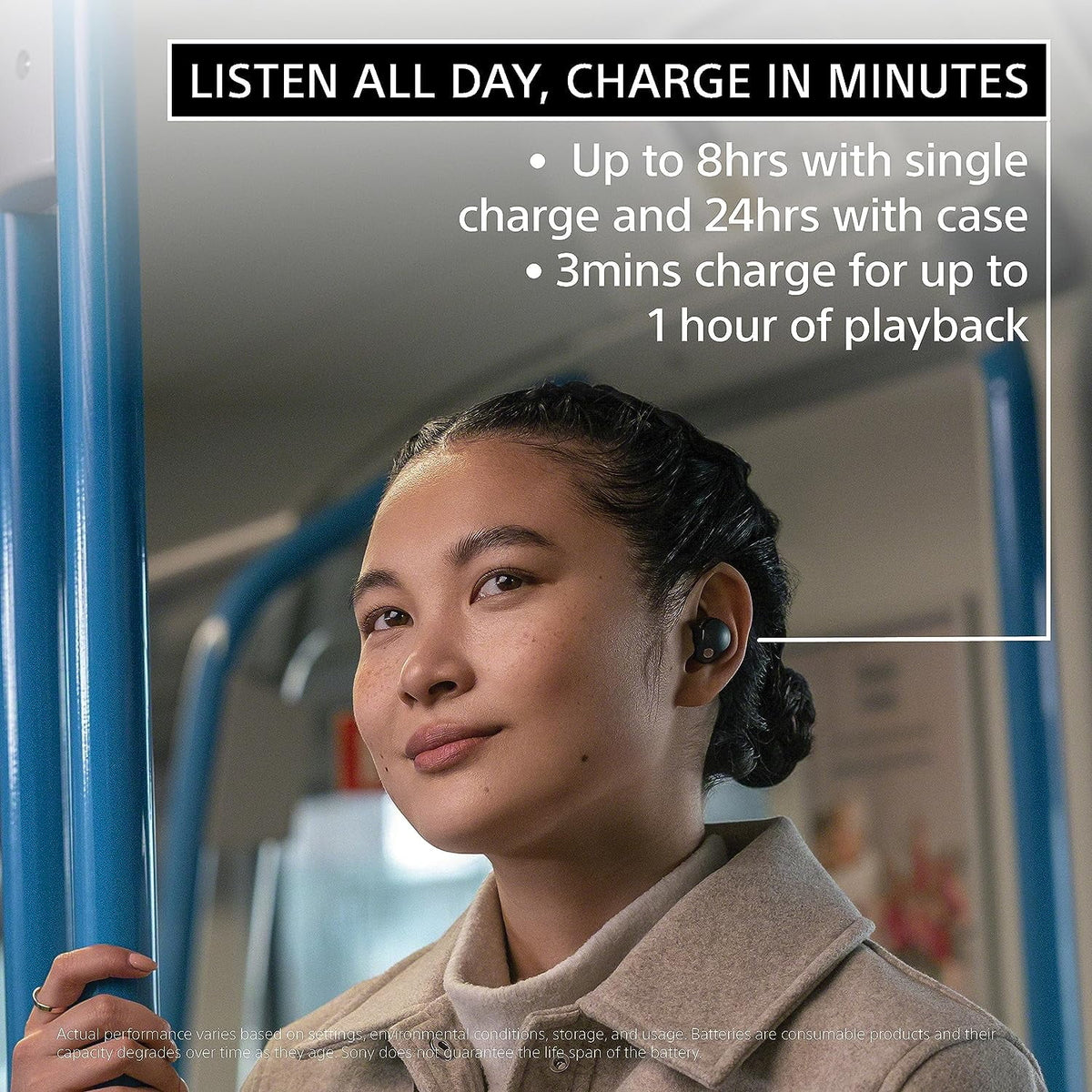 Sony WF-1000XM5-BLACK Wireless Noise Canceling High-Res Earbuds with an Additional 2 Year Coverage by Epic Protect (2023)