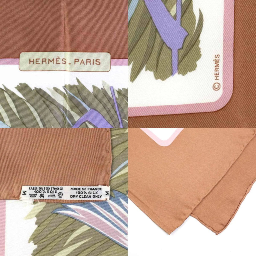 Used HERMES Scarf Carre90 Silk Pink/Multicolor For Her (Good)