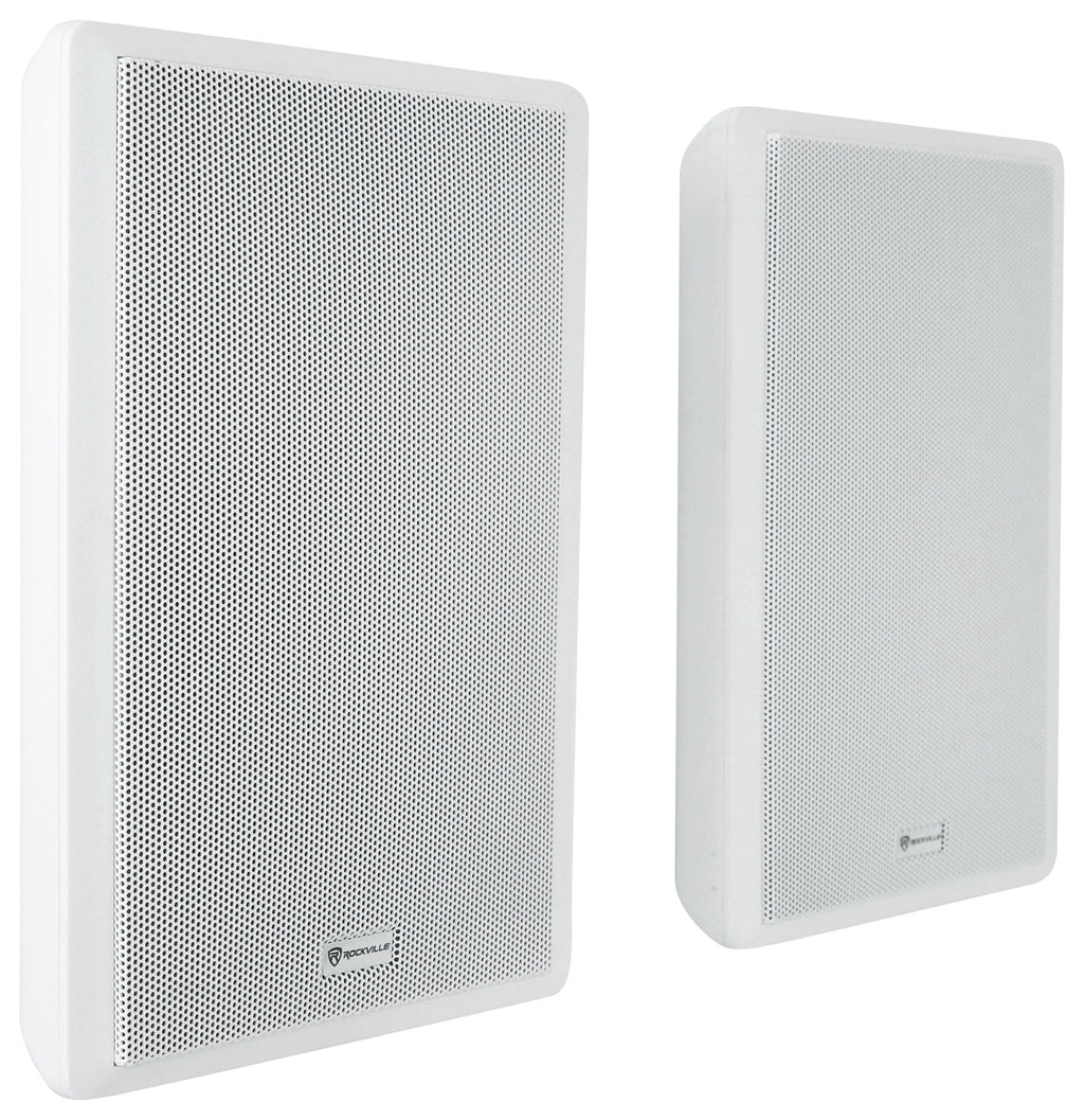 JBL 2-Channel Amplifier+(12) Slim White Wall Speakers for Restaurant/Bar/Cafe