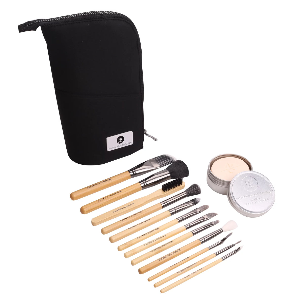 Narrative Cosmetics Essential SFX Makeup Brush Kit - 12 Piece Special Effects Makeup Brush Set - Collection#1