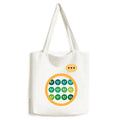 Green Plug Charging Cable Pattern Expression Sack Canvas Tote Shoulder Bag