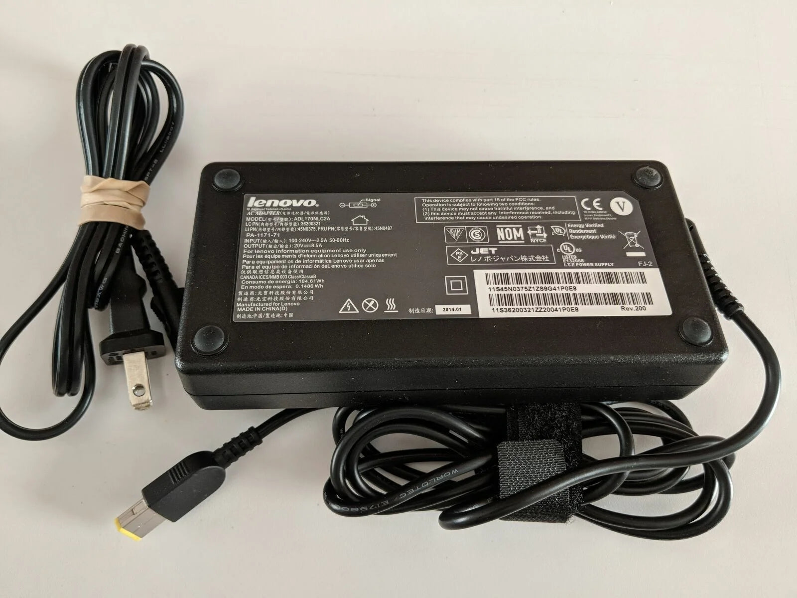 Lenovo 170W Charger Legion 14 15 17 Y7000 R720 P50 P51 P52 AC Power Adapter