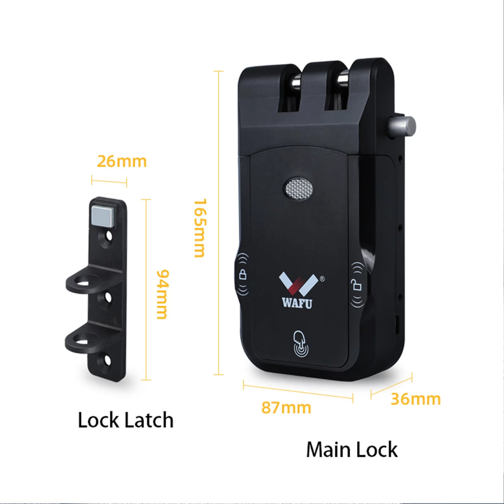 Pinnaco WAFU Smart Lock Wireless Keyless Door Lock with Remote Control