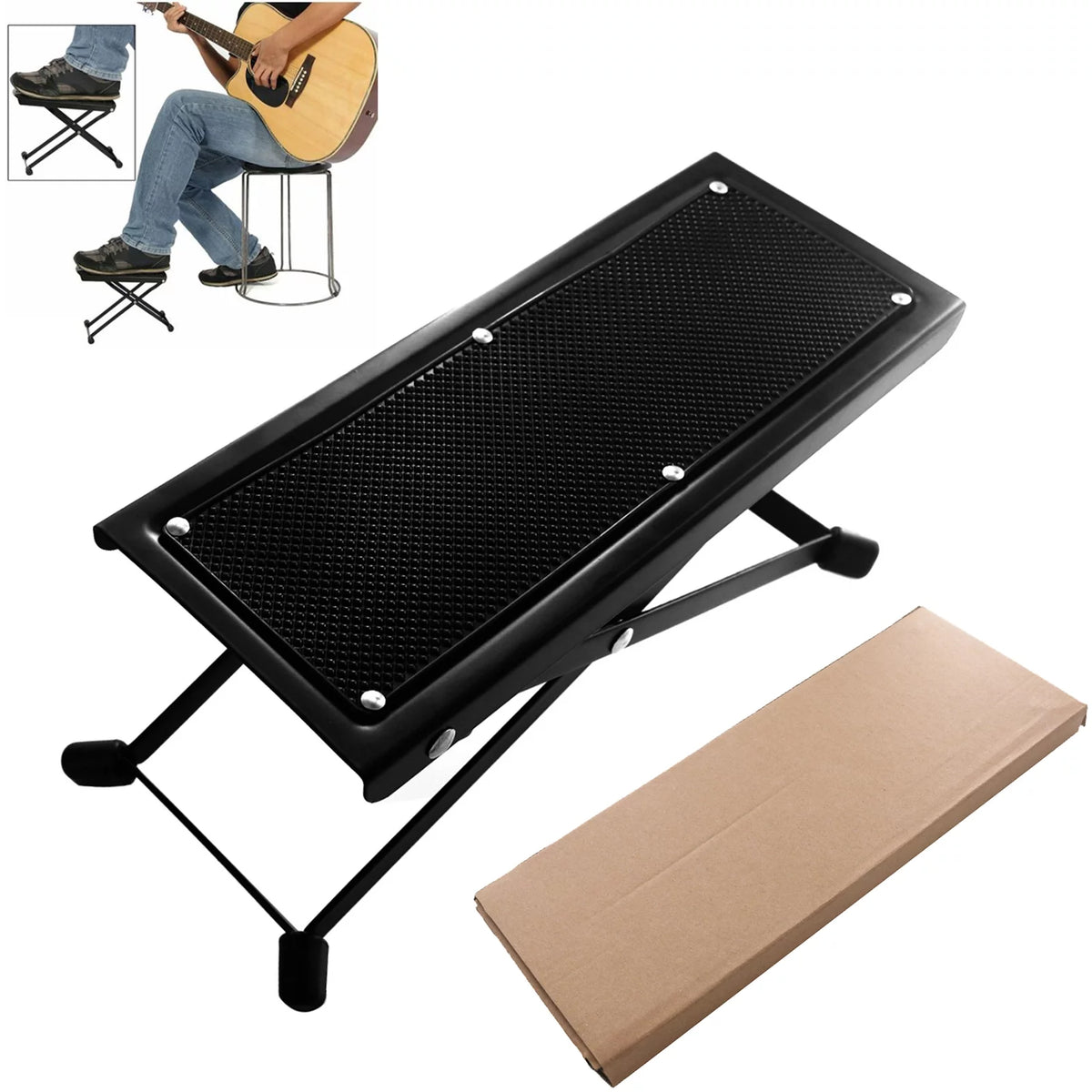 GoolRC Foot Rest,Rest Classical Player Pedal Huiop Stool Pedal Rest Classical Adjustable Pedal 4 Position Adjustable Pedal Mewmewcat Stool Eryue