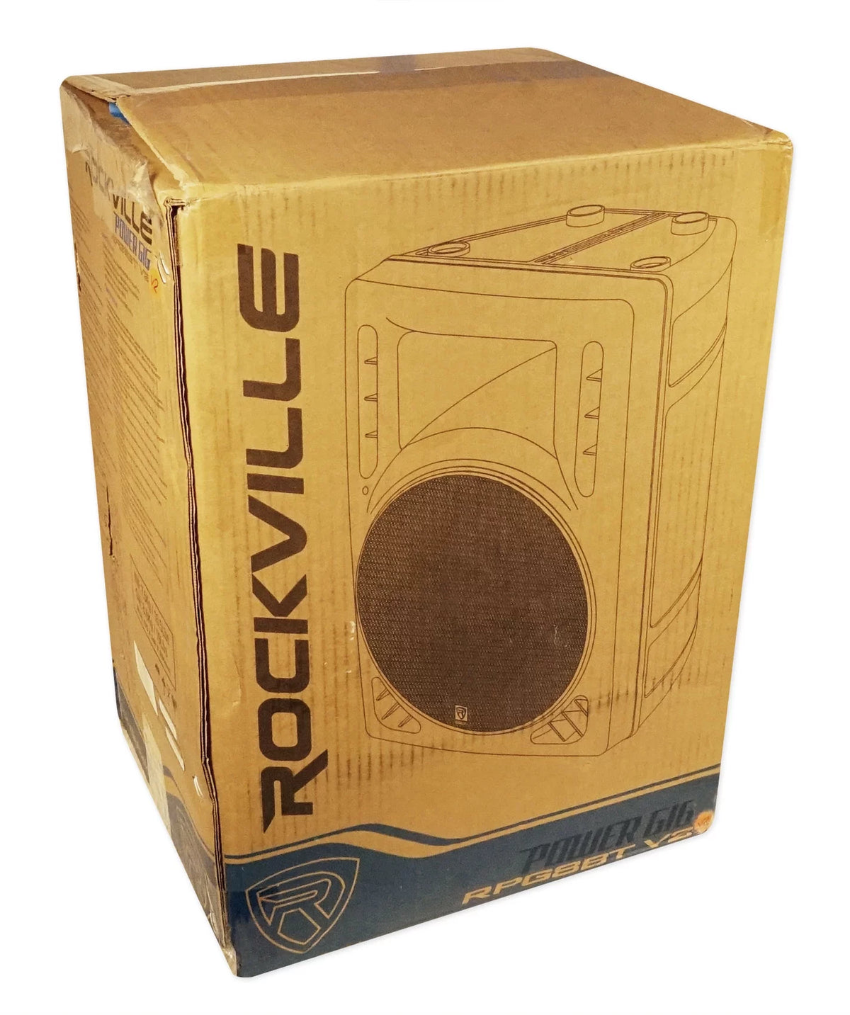 Rockville RPG8BT 8" Bluetooth Powered 400w DJ PA Speaker+Weather proof Carry Bag