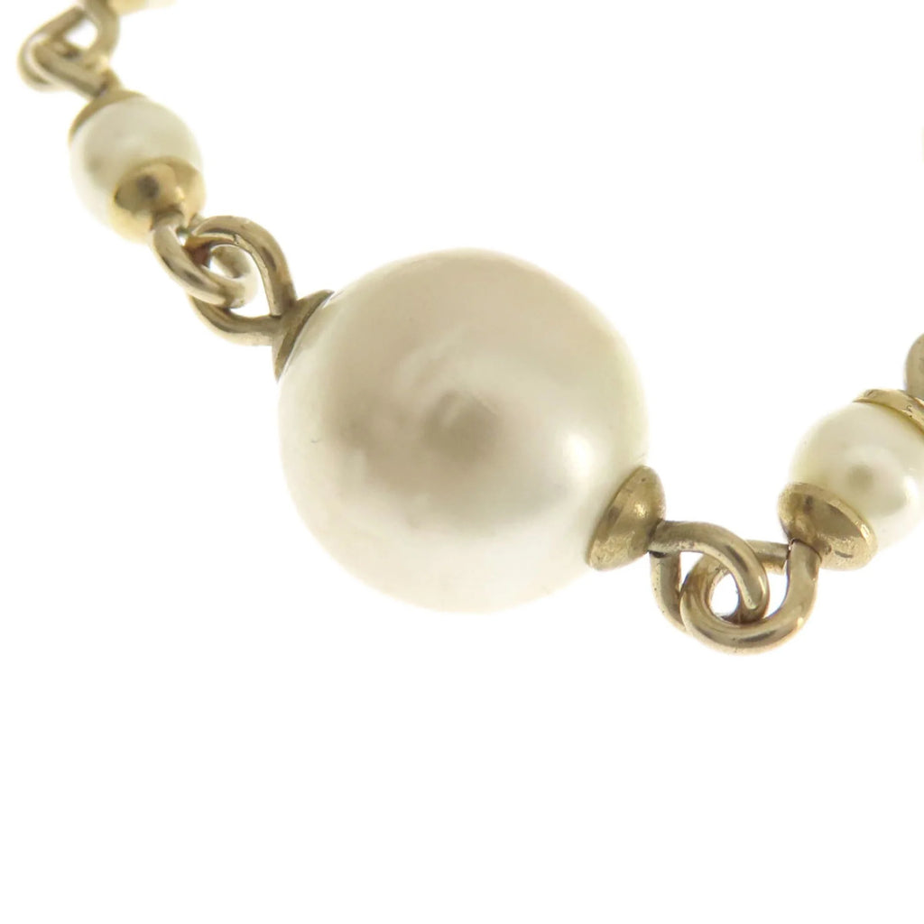 Previously Owned CHANEL Coco Mark Faux Pearl Bracelet for Women (Good)