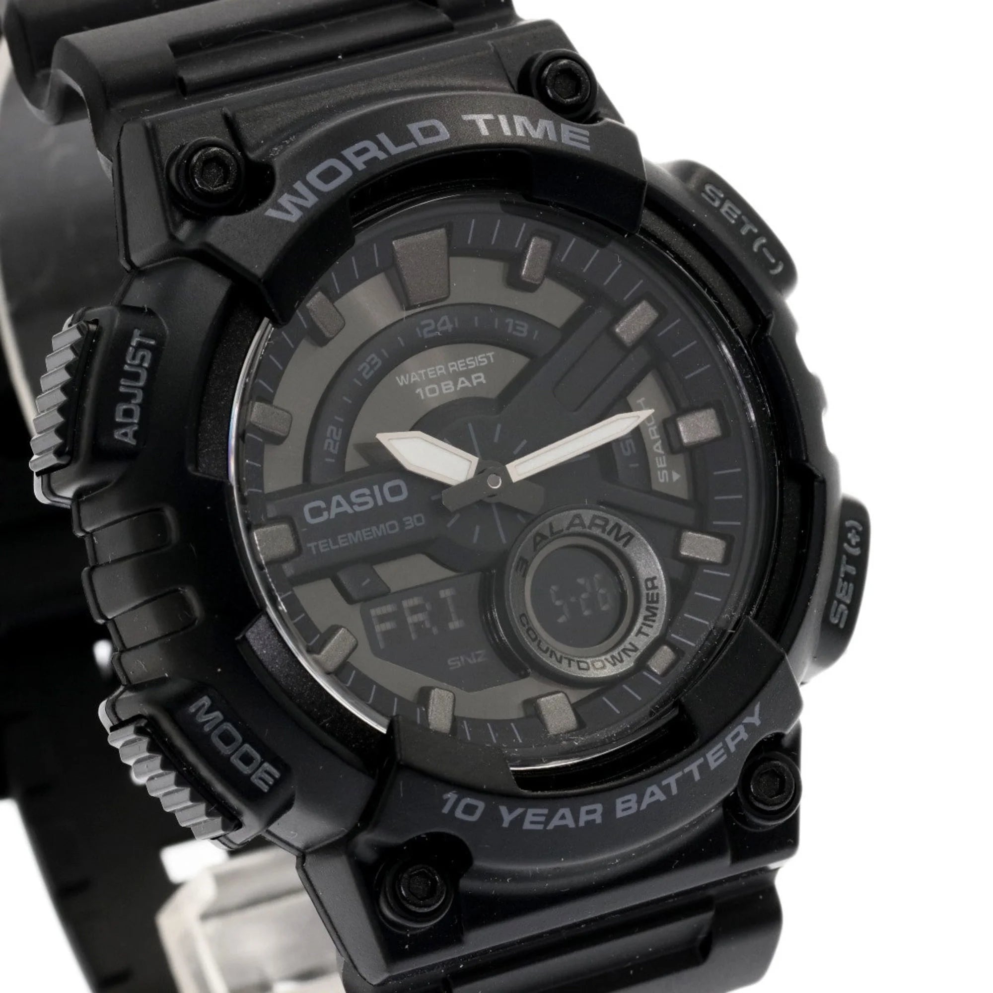 Previously Owned Casio AEQ-110 Watch Corrosion-free Metal/Rubber Men's CASIO (Good)