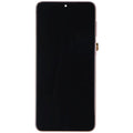 Secondhand OLED Assembly with Frame for Samsung Galaxy (S21+) 5G - Phantom Violet / Gold (Refurbished: Good)