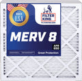 Filter King 7.5x23.5x1a Air Filter | 3-PACK | MERV 8 HVAC Pleated A/C Furnace Filters | MADE IN USA | Actual Size: 7.5 x 23.5 x .75"