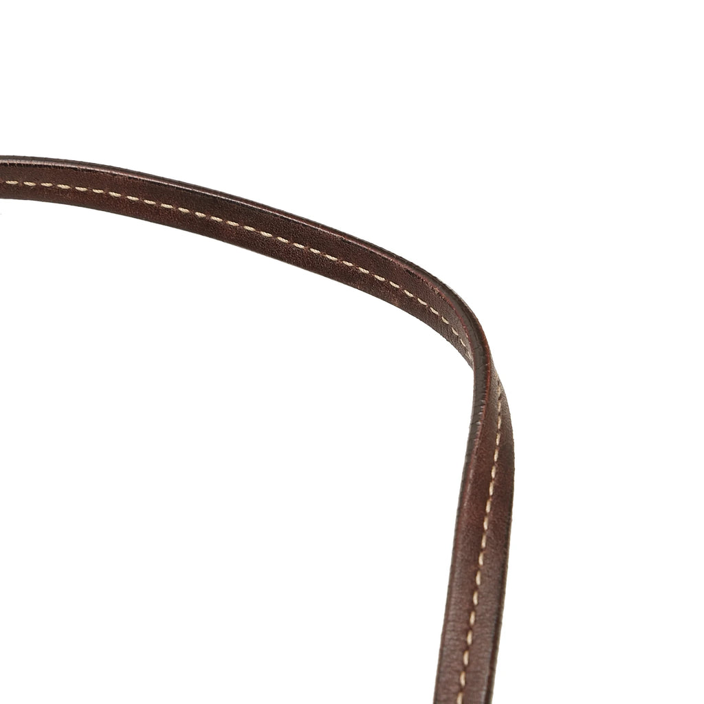 Used Authenticated Prada Canapa Logo Crossbody Canvas Fabric Brown Crossbody Bag Unisex (Good)