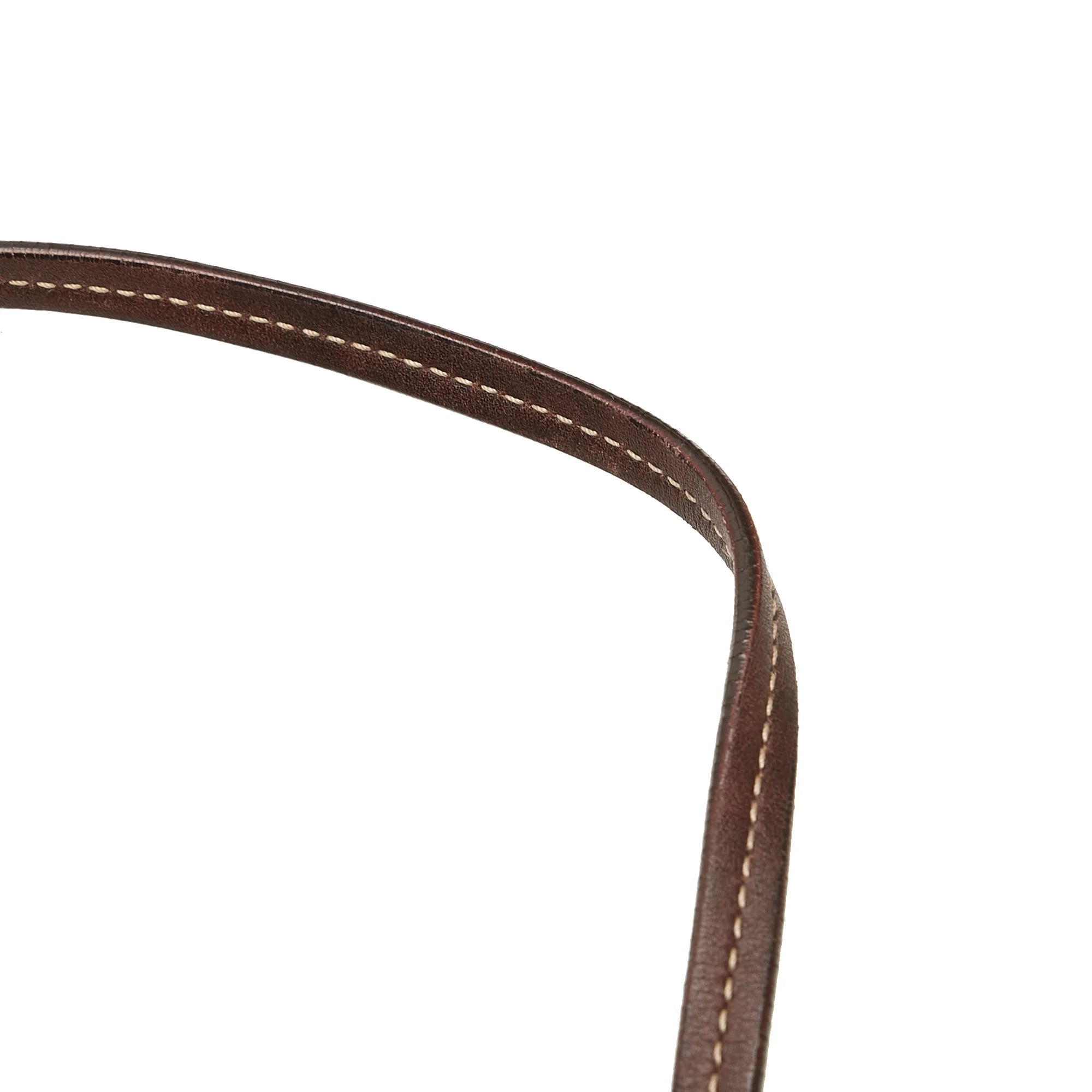 Used Authenticated Prada Canapa Logo Crossbody Canvas Fabric Brown Crossbody Bag Unisex (Good)