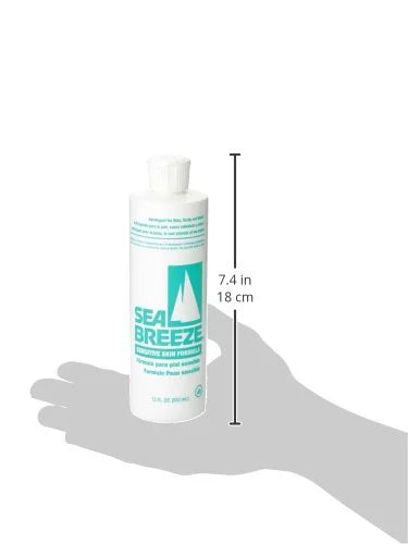 Sea Breeze Barber Astringent Skin, Scalp & Nails SENSITIVE SKIN 12 oz 4 x HP-SEP0405