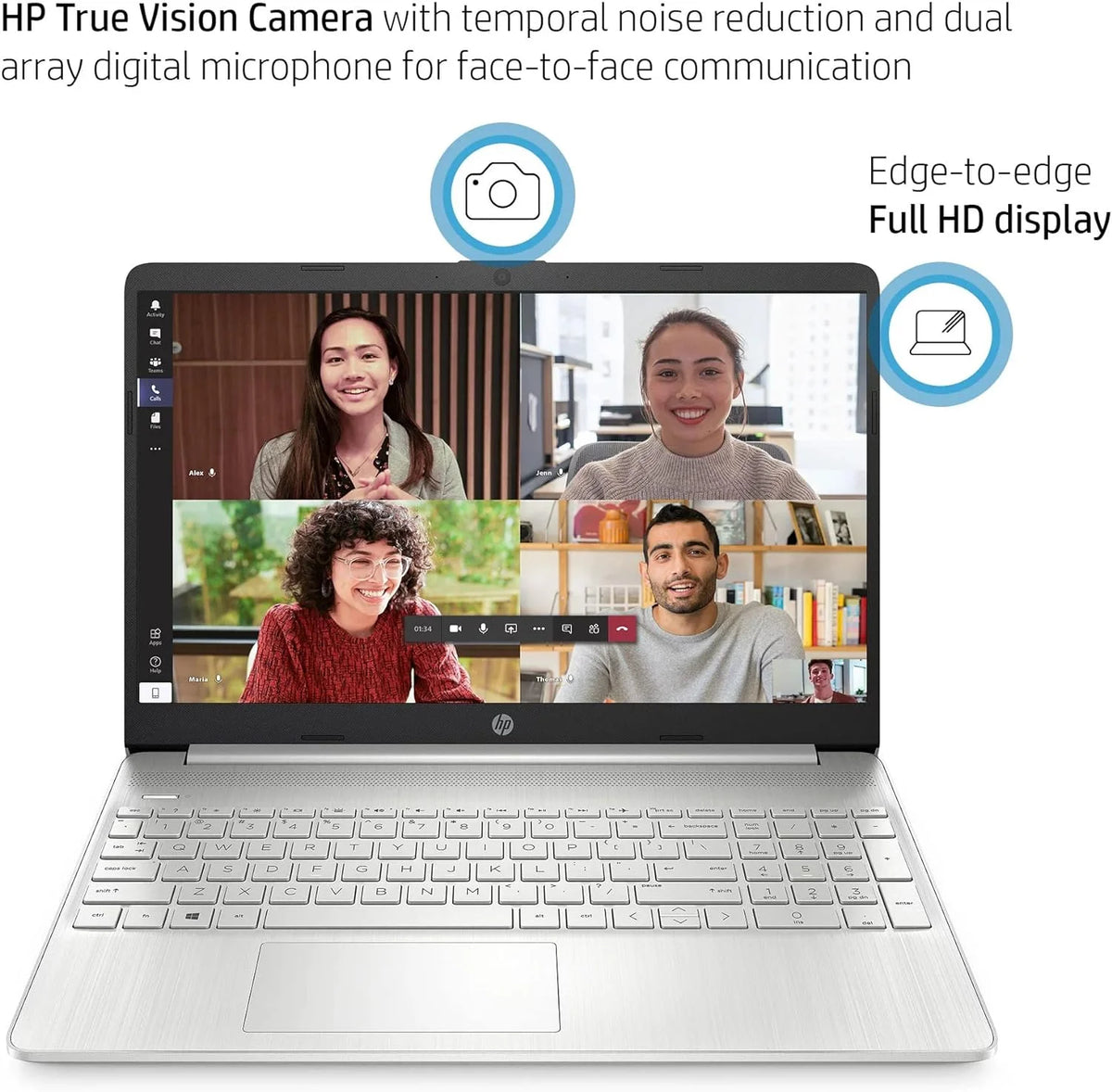 HP 15 15.6" Full HD [Windows 11 Pro] Business Laptop Computer, Intel 4-core i5-1135G7 (Beats i7-1065G7), 32GB RAM, 1TB PCIe SSD, Iris Xe Graphic, Numeric Keypad, Wi-Fi 6, BT 4.2, w/Accessories