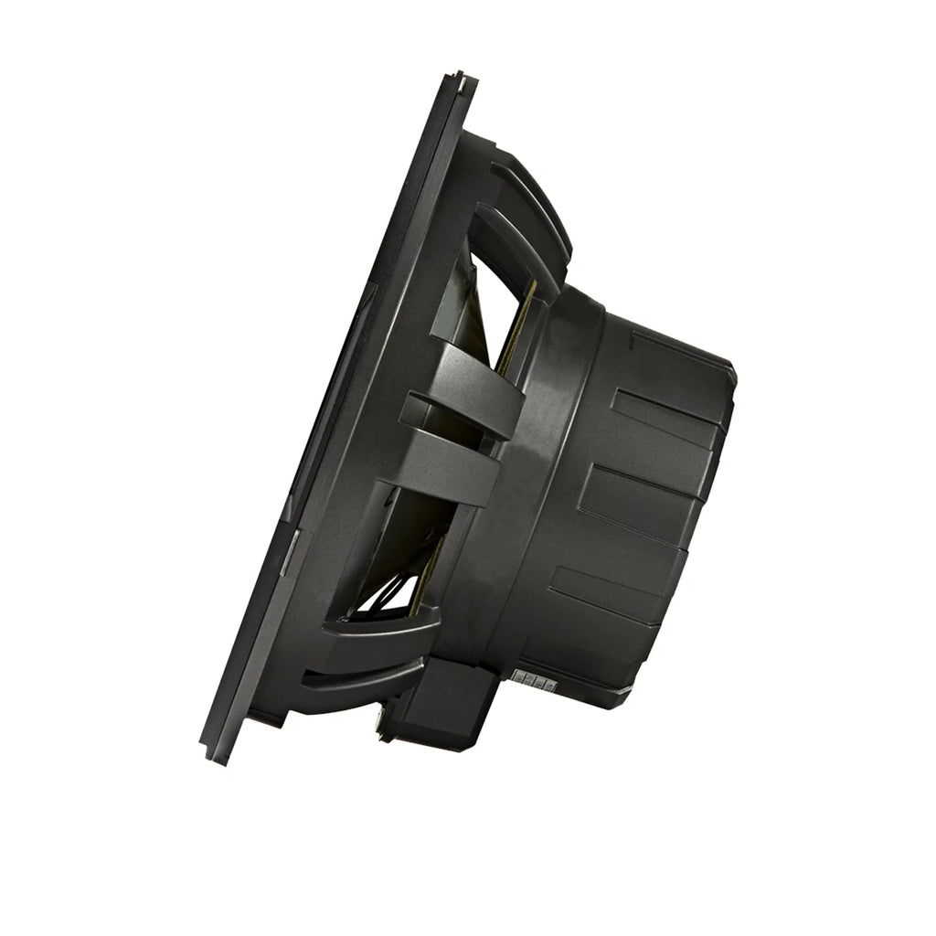 2 Kicker 45KMF104 10" Weather-Proof Subwoofers for Freeair Applications - 2 Kicker 45KMG10W 10" LED Grilles (Charcoal)
