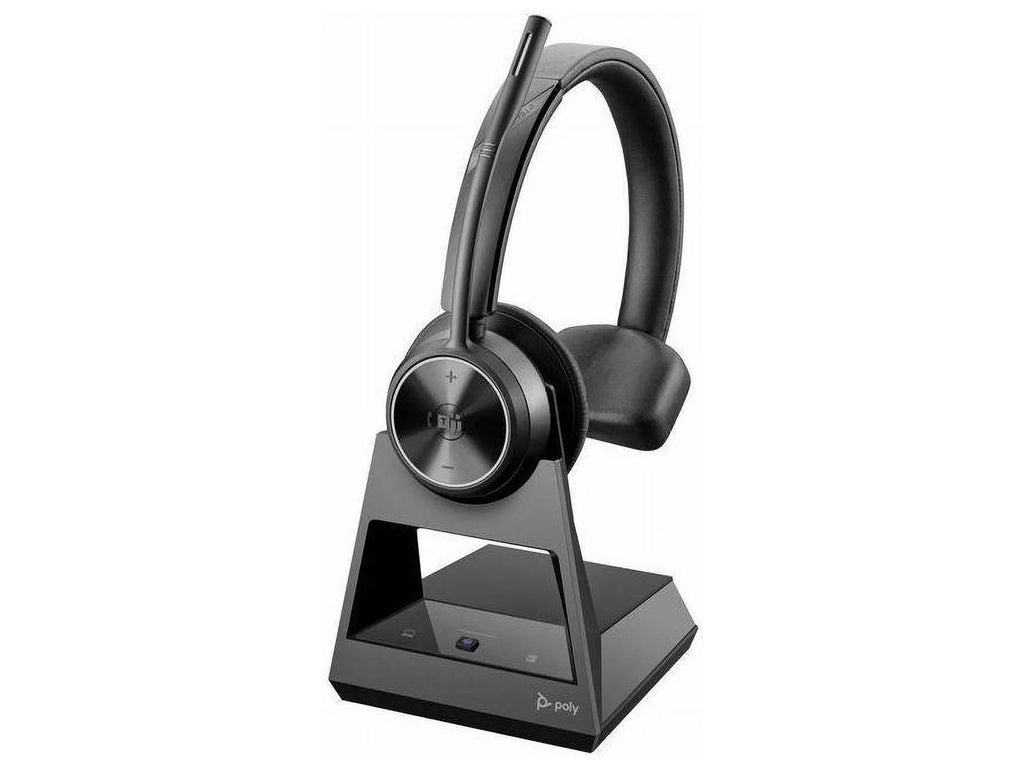 Poly Voyager 4310-M Microsoft Teams Certified Headset with charge stand - Google Assistant, Siri - Mono - USB Type A - Wired/Wireless - Bluetooth - 164 ft - 20 Hz - 20 kHz - Over-the-head, On-ear -...