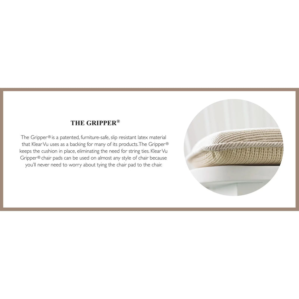 Klear Vu Gripper Nikita Delightfill Dining Chair Cushion
