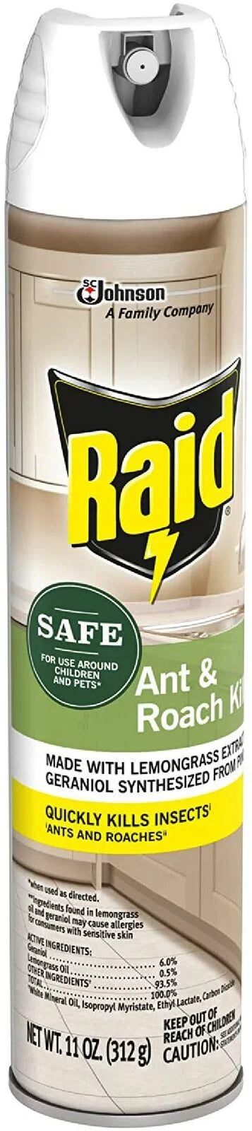 Raid Ant and Roach Killer, Aerosol Spray with Essential Oils (12)