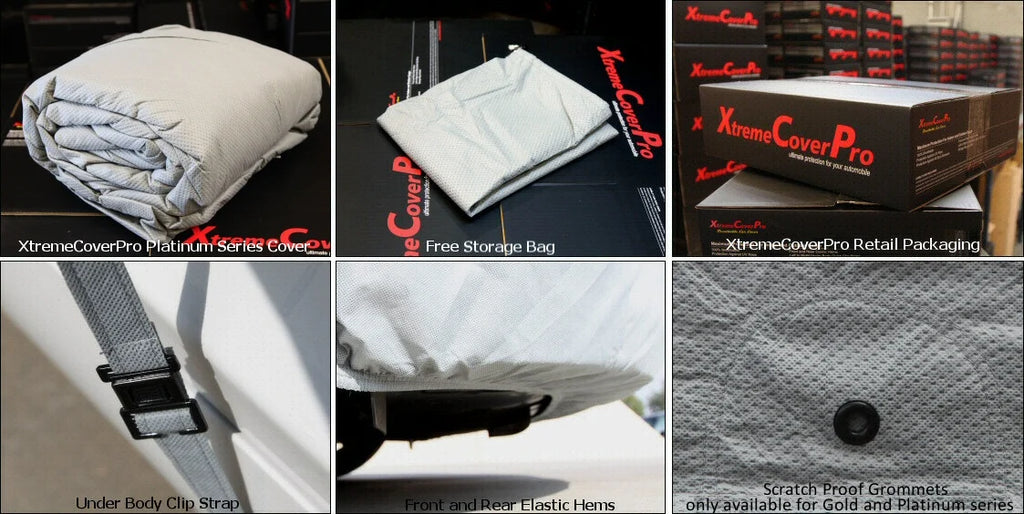 Car Cover fits 2019 2020 Cadillac XT4 XCP XtremeCoverPro Waterproof Silver Series Grey